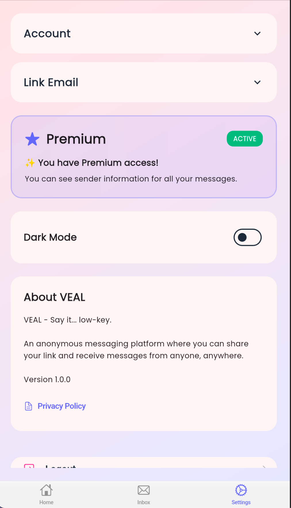 Settings and themes